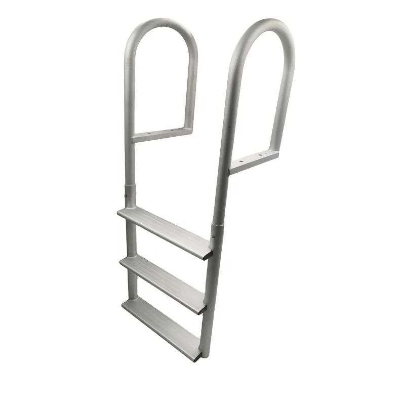 Boat Ladder Surface Marine Boat Ladder Aluminum, Aluminum Yacht Marine Replacement Accessory Deck Mount Watercraft Fishing Kit