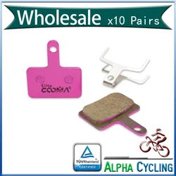 10 Pairs Ceramic Bicycle Disc Brake Pads for Shimano B01S, B03S, B05S and MT200 MT400 MT500 M446 M355 Caliper, Elite Class