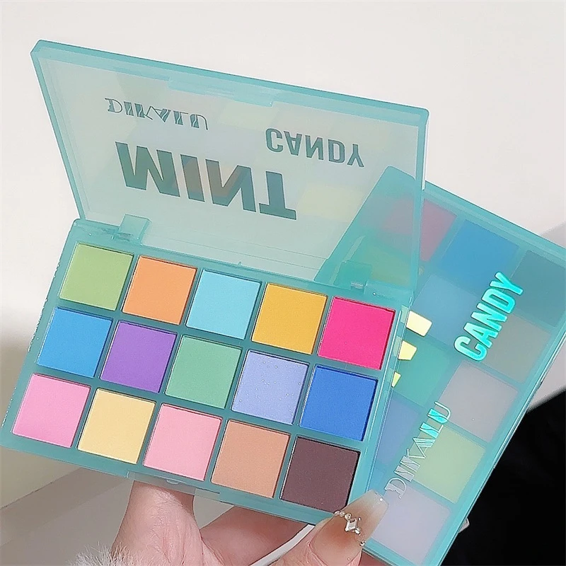 Paleta Cieni do Powiek DIKALU Zielona Fioletowy Brokat Perłowy Matowy Cień do Powiek Makijaż Trwały Kosmetyki do Oczu dla Kobiet