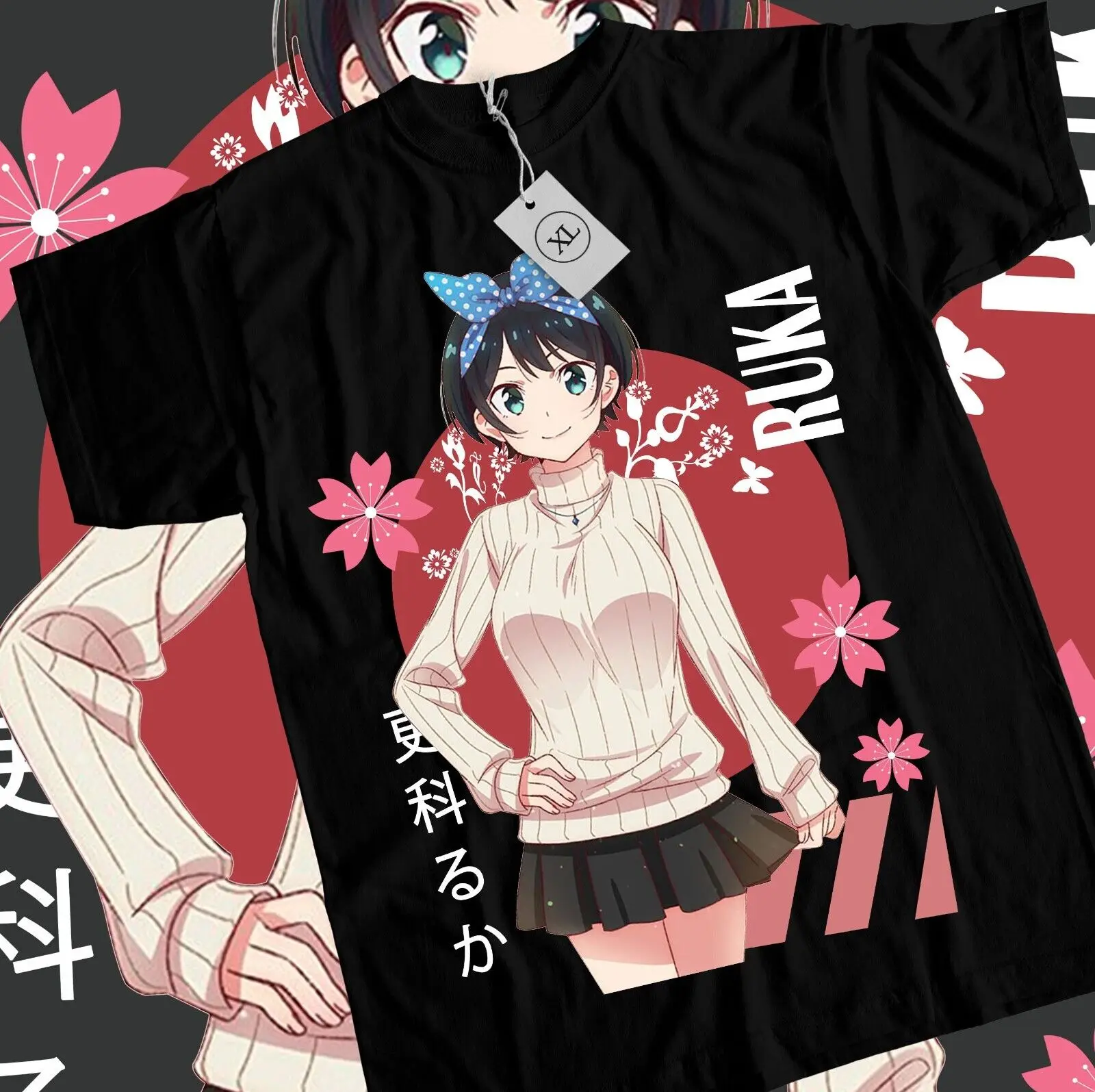 Ruka Sarashina T-shirt Kanojo Okarishimasu Japanese Girl Kawaii Shirt All Size