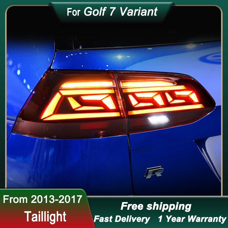 

Автомобильные задние фонари для VW Golf 7 Variant Golf 7.5 2013-2017, полностью светодиодный тормозной фонарь заднего хода, динамический указатель поворота, задний фонарь в сборе