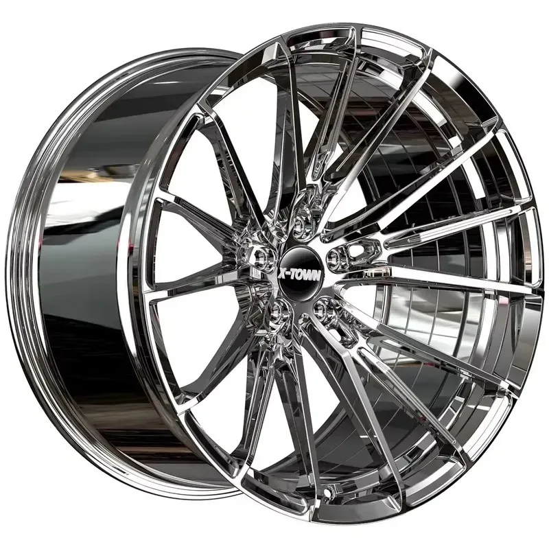 Hot Sale Custom 1-Piece Chrome Alloy Rim 17 18 19 20 21 22 24 Inch Deep Concave 5x114.3 5x112 5x110 5x120 Forged Wheels for 4