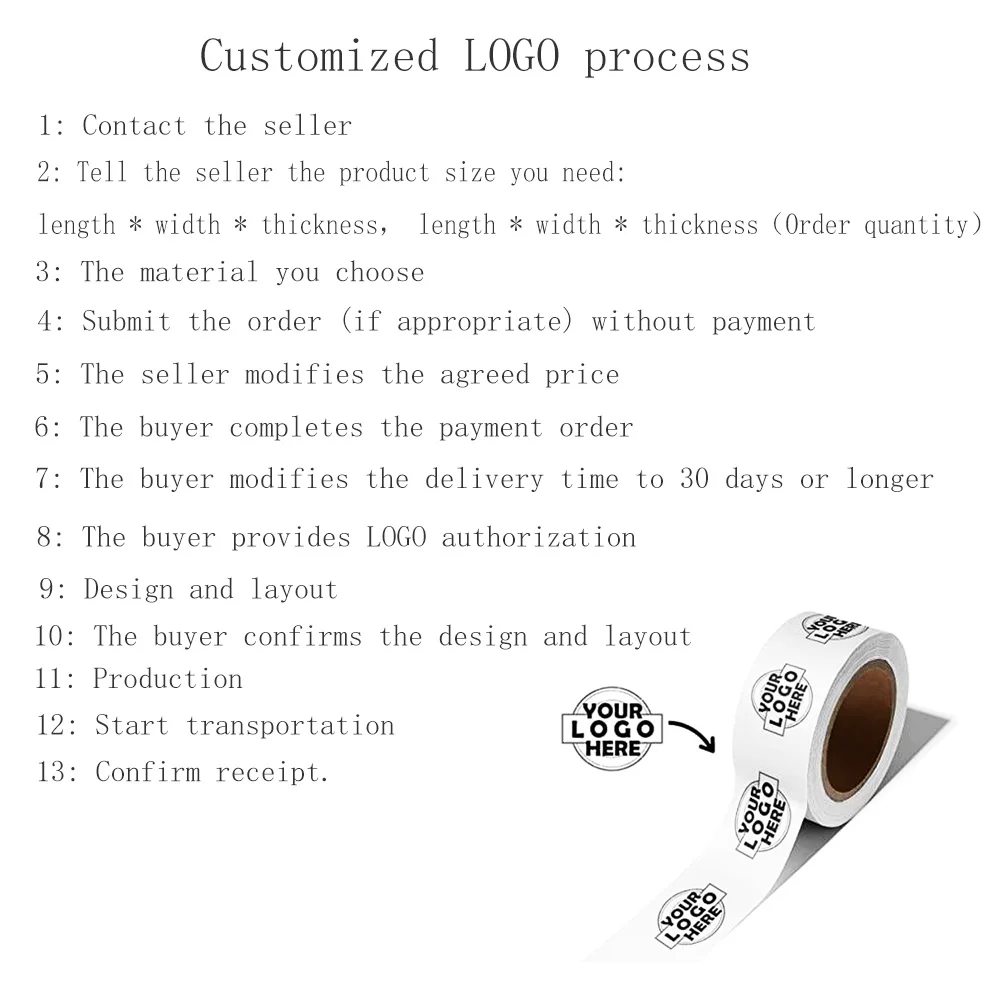 LOGO personalizzato Natale speciale rosso Babbo Natale arancione rosso albero di Natale simpatico cartone animato nastro da ufficio