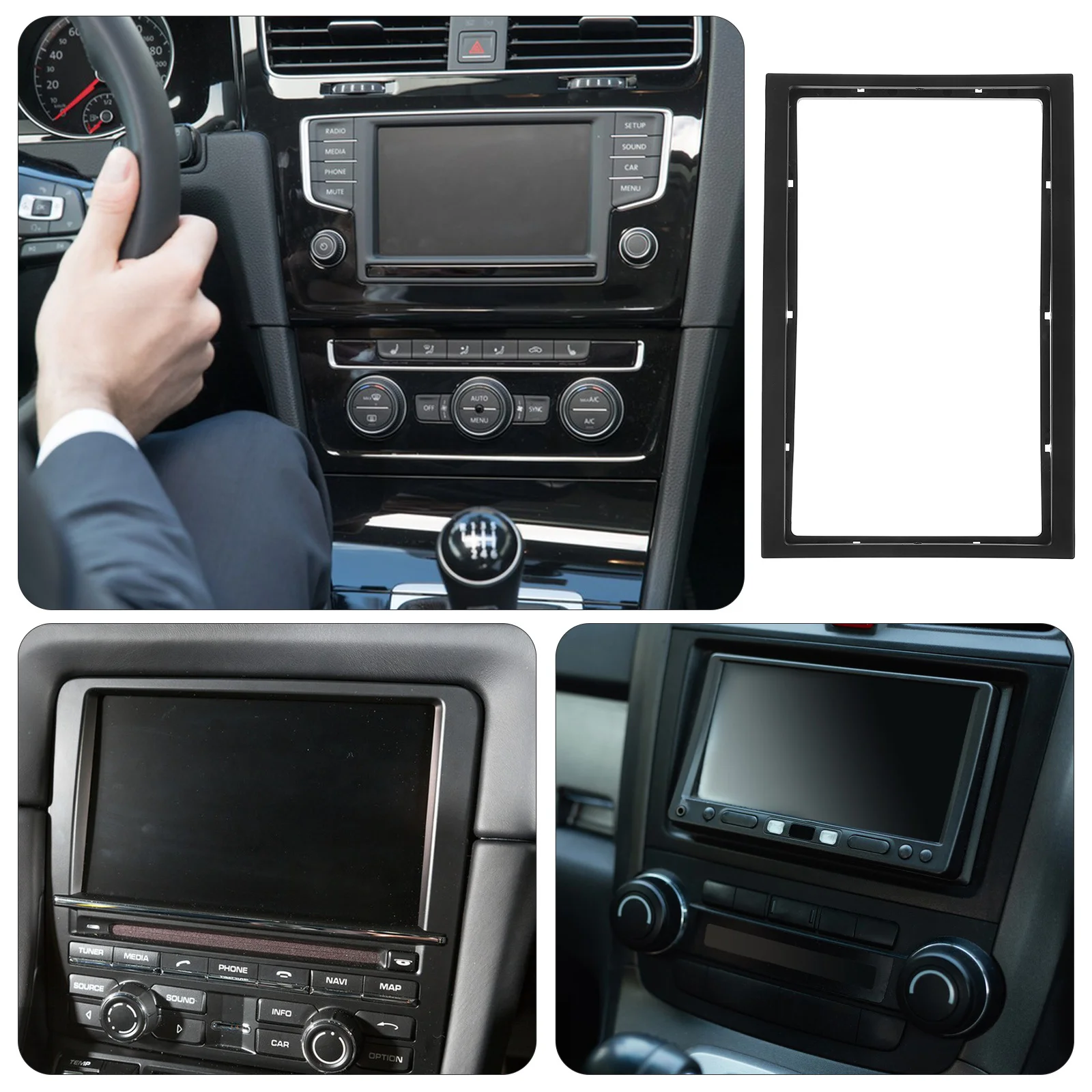 

2Din Car Stereo Frame Dash Kit For Seamless Installation Compatible With Most Dvd Systems Double Din Mount Panel Cover Car