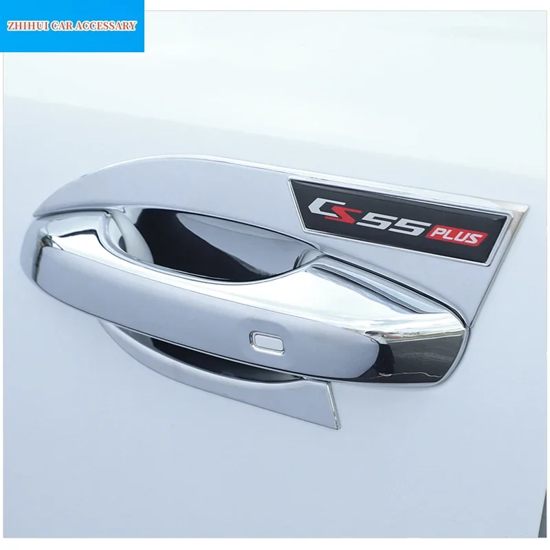 For Changan CS55 Plus Restyling 2024 2023 Car Door Bowl Handle Cover Stickers Anti Scratch Protection Decoration Accessories