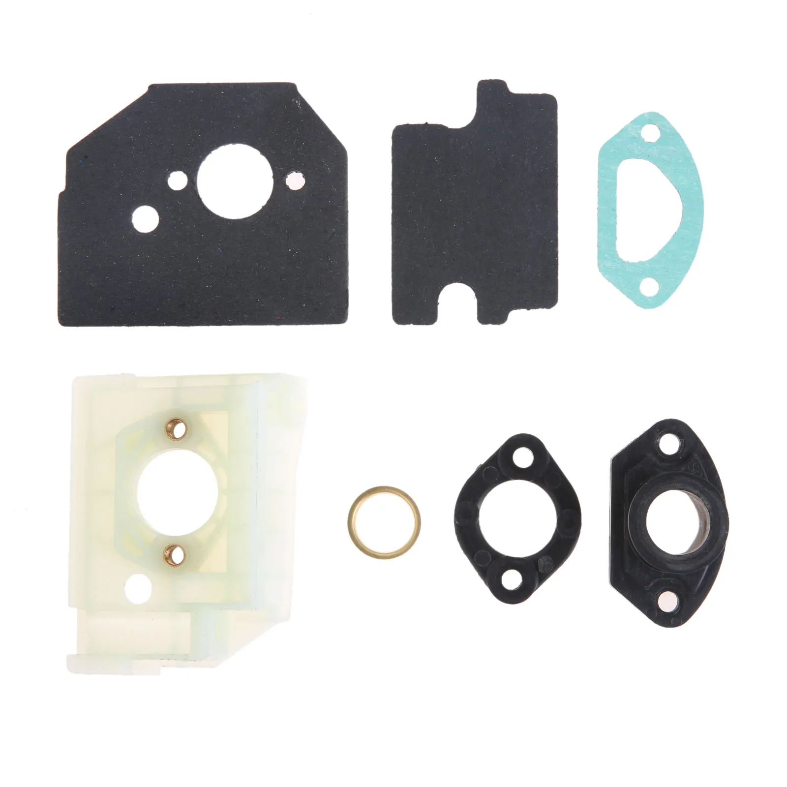 1 Set Carburetor Bracket &inner Guide& Spacer& Gaskets for Chinese Chainsaw 4500 5200 5800 High Quality Garden Tool Parts