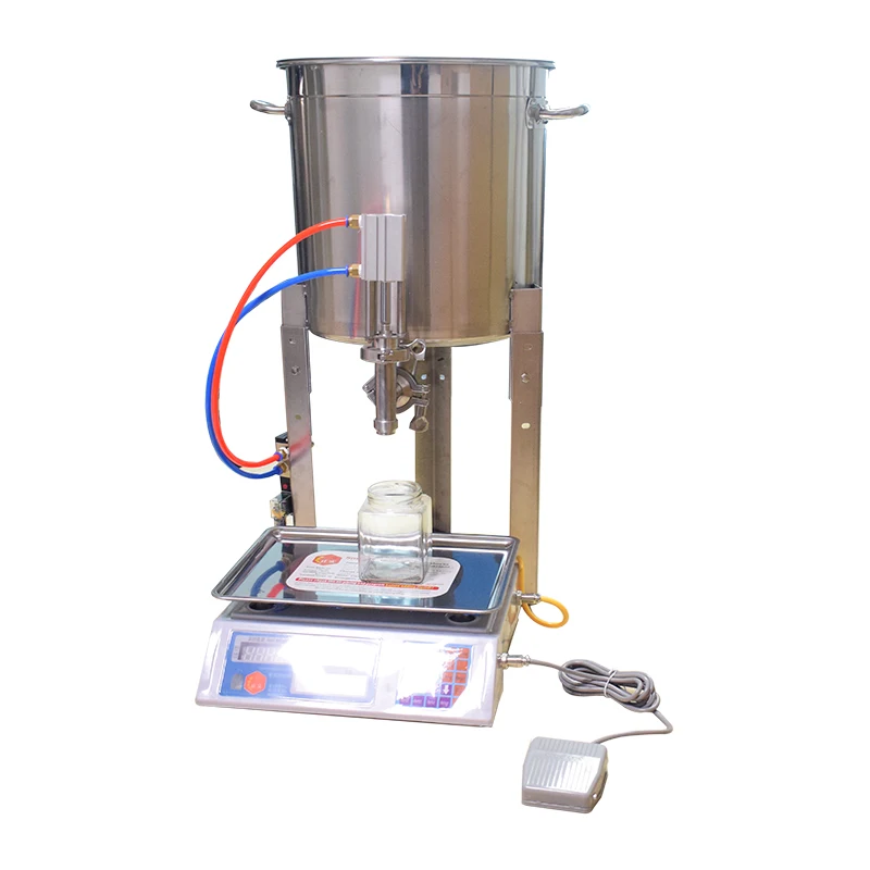 Stainless Steel Honey Viscous Paste Filling Machine Automatic Weighing Honey Filling Machine 50g~2500g Filling Scale