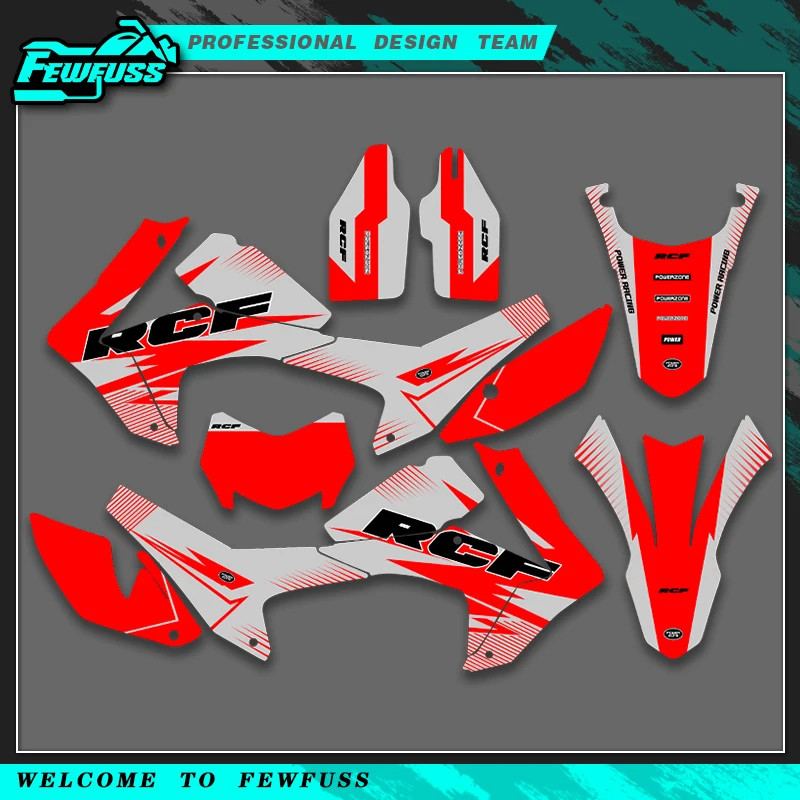 Fewfuss Graphics Background Decals Stickers Kits For HONDA CRF250L CRF 250L 2012 2013 2014 2015 2016 2017 2018 2019 2020