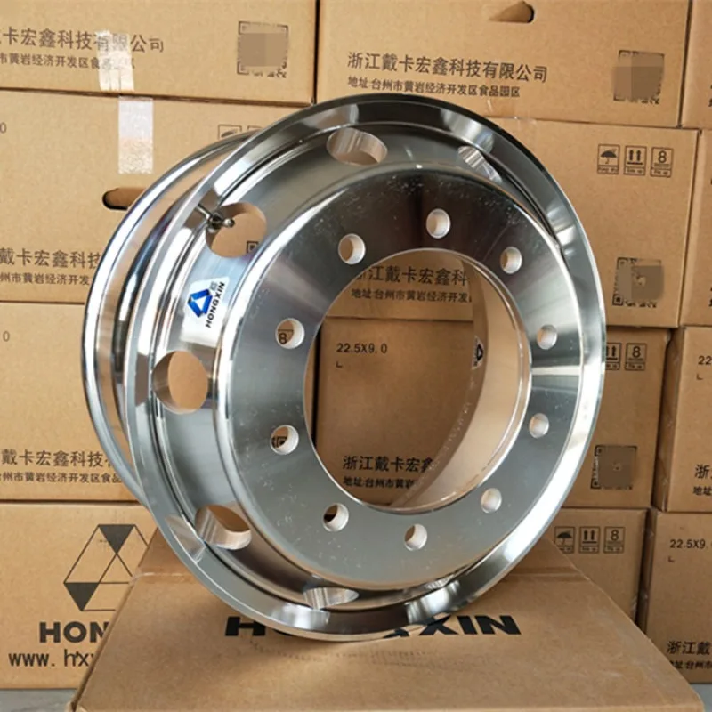 High quality forged aluminum alloy wheel wheel aluminum ring large truck semi truck bus 12R vacuum tire modification