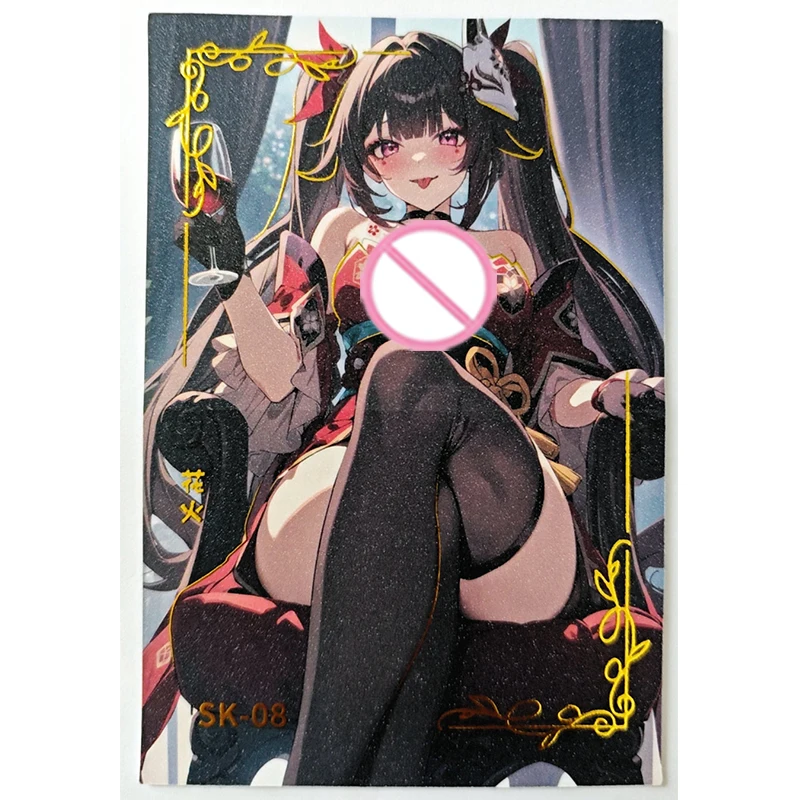 Goddess Story Boundless wind and moon Bi-fold card Mona Hu Tao Eula Ganyu Shenhe Raiden Shogun boy Toy collection Birthday gift