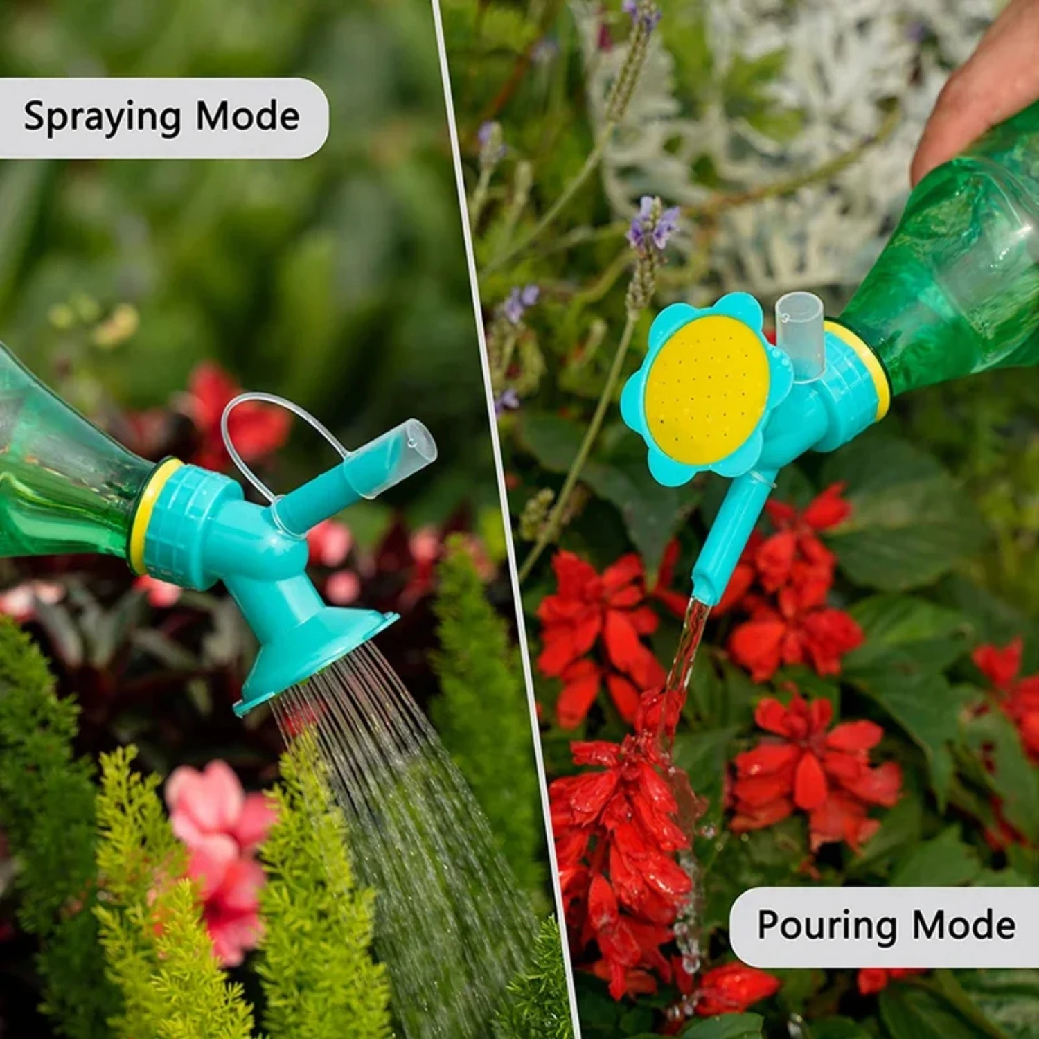 Sunflower Watering Can Bottle with Multi-Role Watering Sprinkler Nozzle, Perfect for Flowers, Plants, Garden, and Balcony Acceso