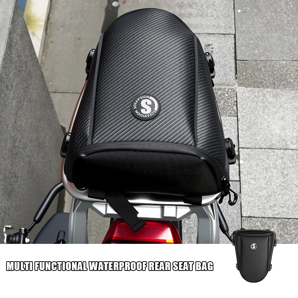 

Waterproof Motorcycle Rear Seat Bag Multifunction Crossbody Shoulder Bag Motorcycle Tail Bag for Harley BMW Honda Motocross
