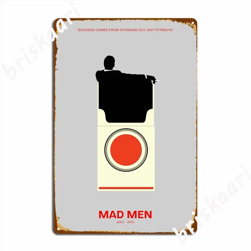 Mad Men Poster Metal Plaque Club Bar Painting Décor Club Home Customize Tin Sign Poster