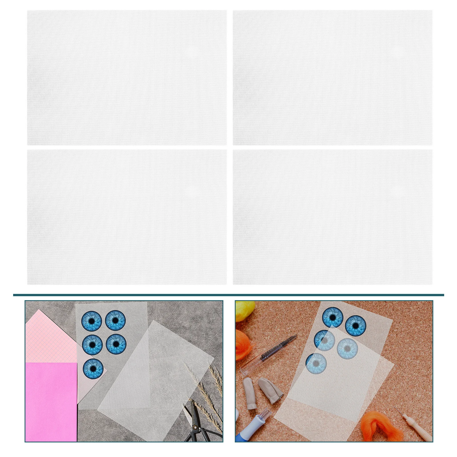 

10 Sheets Fursuit Eye Blanks Realistic Mask Mesh for Printing Hand Painting Acrylic Markers Heat Transfer Outdoor Use Crafts