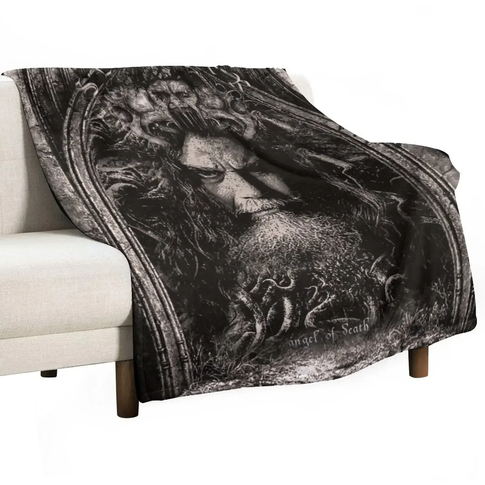 

Slayer - Angel of Death - Tom Araya Throw Blanket Sofas Furry Large Blankets For Baby Blankets