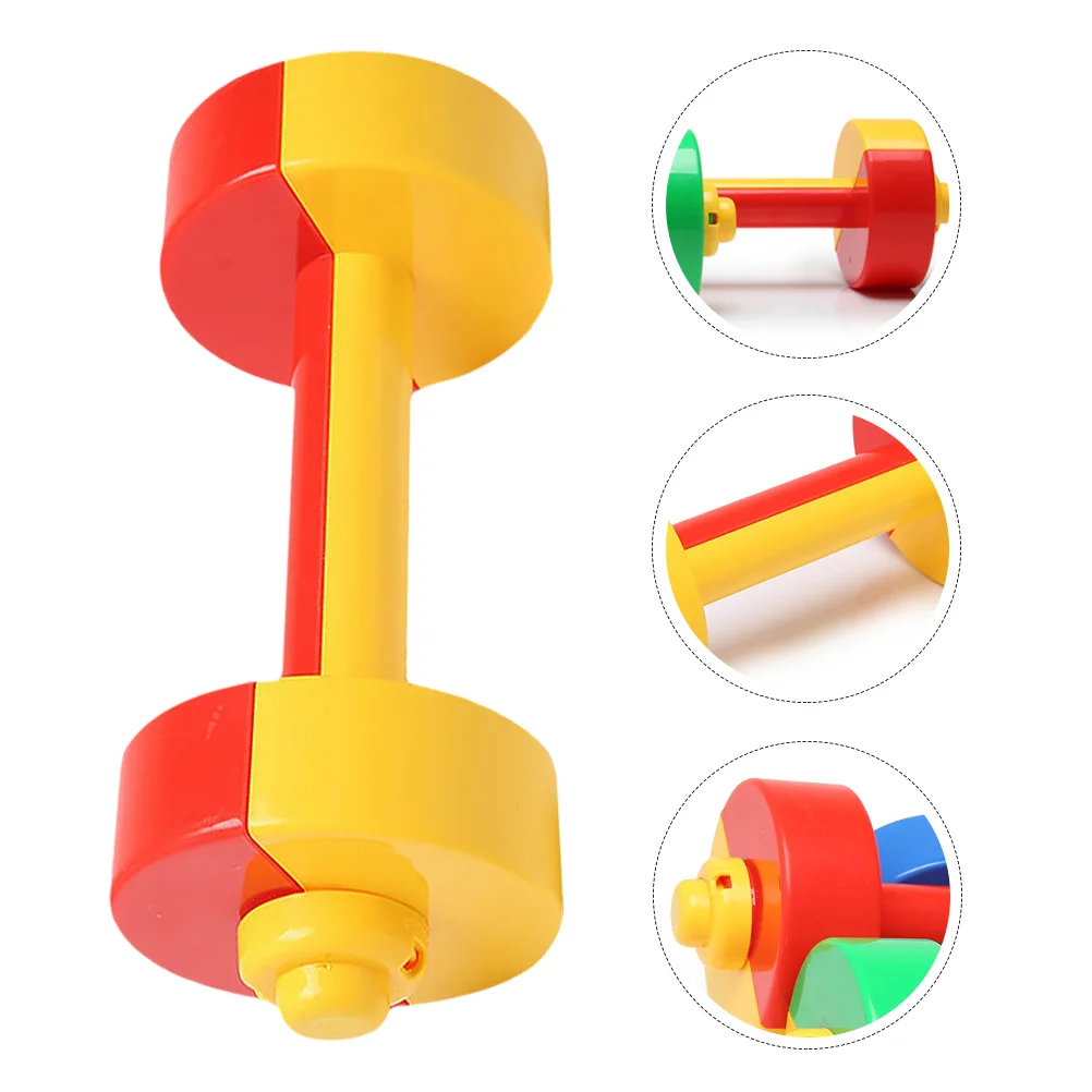 

Puzzle Children's Dumbbell Toys Educational for Toddlers Plastic Kids Exercise Equipment Barbells