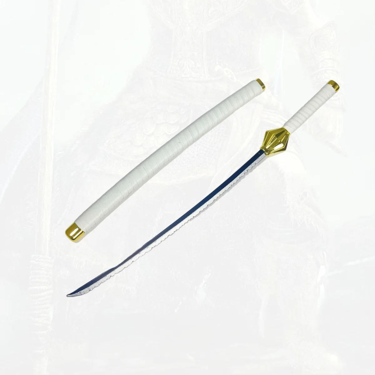 9.8inch Bleach Kenpachi Zaraki Metal Katana Sword Original Samurai Sabre Katana Sabre Ninja Knife Cosplay Accessories Prop Toy