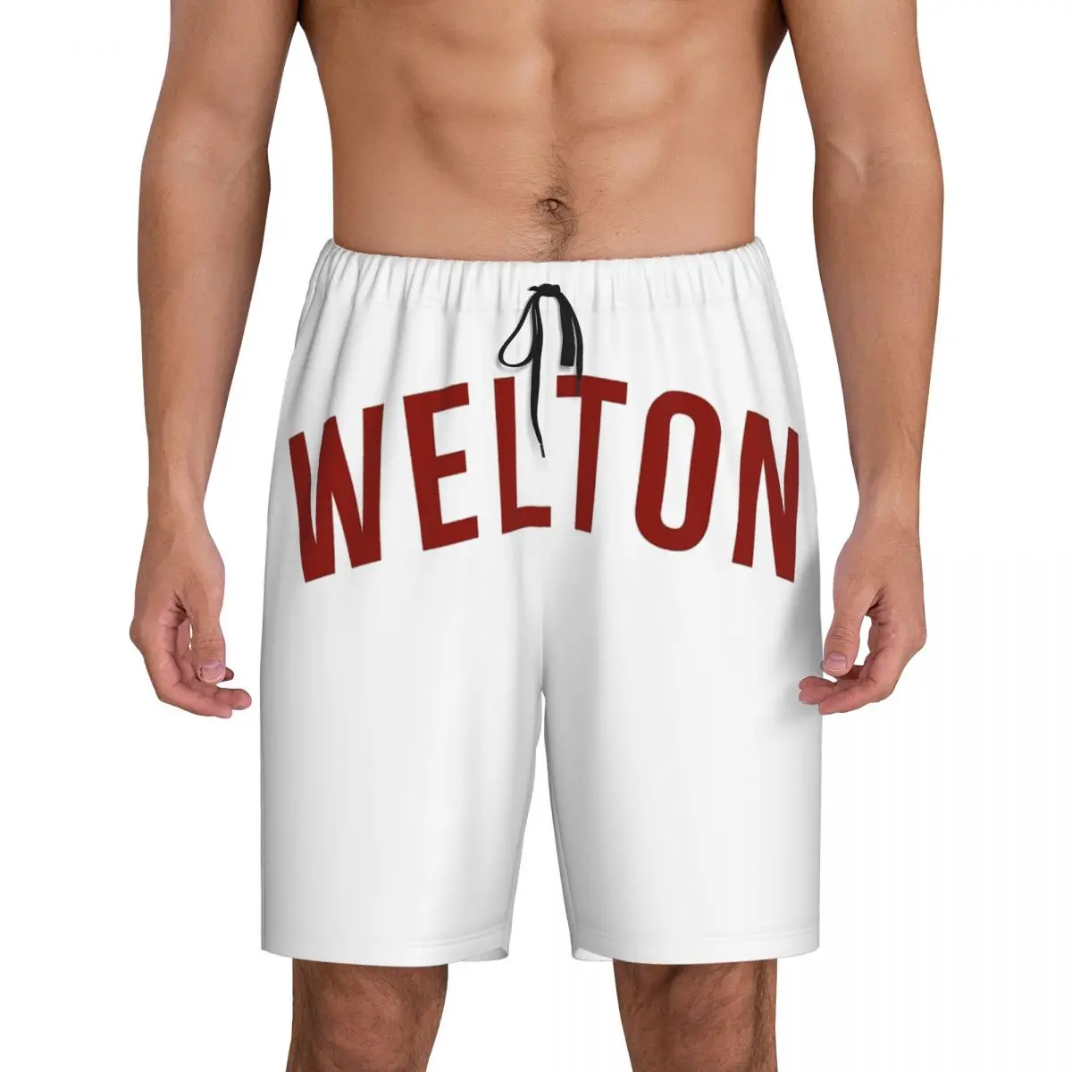 Custom Dead Poets Society- Welton Logo Short Pajama Pants Men Sleepwear Sleep Lounge Bottom Shorts Sleeping Pants