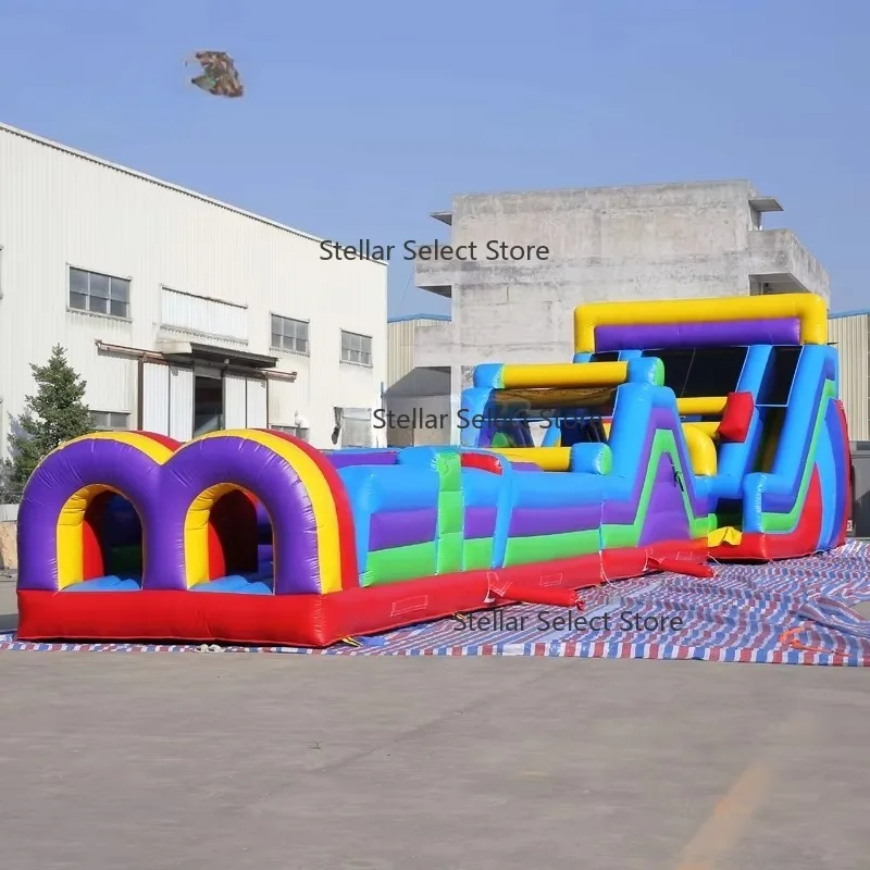 24m Commercial Inflatable Obstacle Course Largest Inflatable Theme Park for Adults and Kids