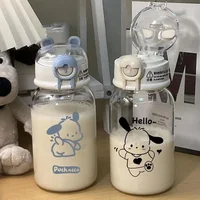 500ML Sanrio HelloKitty Transparent Straw Cup 2