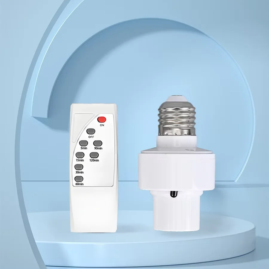2025 Hot Infrared Remote Control Smart LED Lampholder E27 AC85-265V Universal Socket Timer Color Changing Easy Install for Home