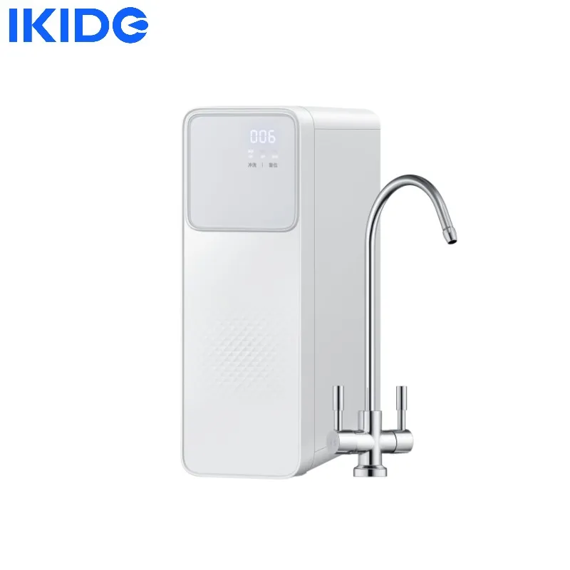 

IKIDE Water Purifier H1000G 4 Level Filter 2.6L/Min Dual Reverse Osmosis Filtration OLED Display Faucet