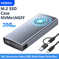 20Gbps/10Gbps M.2 PCIE SSD Case Dual Protocol HDD Enclosure M.2 to USB Type C 3.1 SSD Adapter for NVME/NGFF SATA SSD