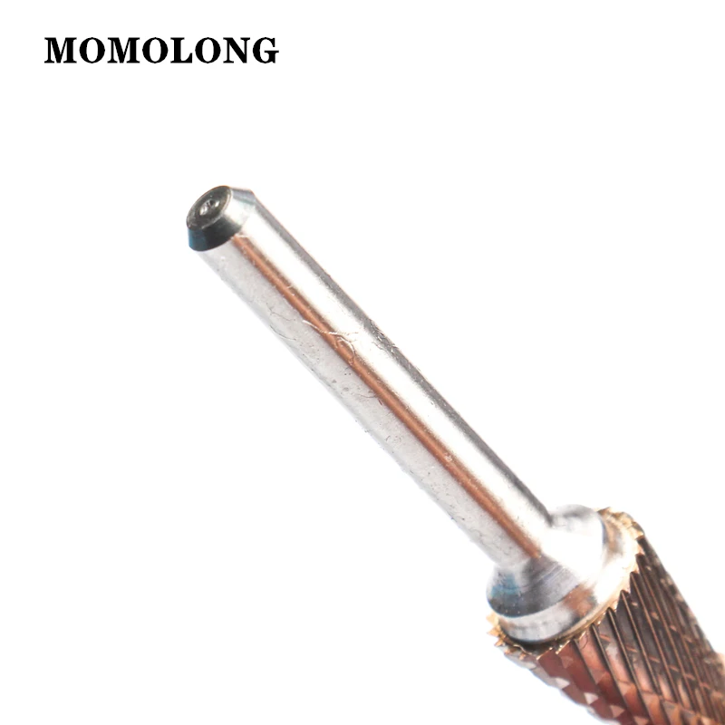 LX Type Double Slot Tungsten Steel Alloy Rotary File Wood Carving Grinding Head Hard Metal Milling Cutter For Copper