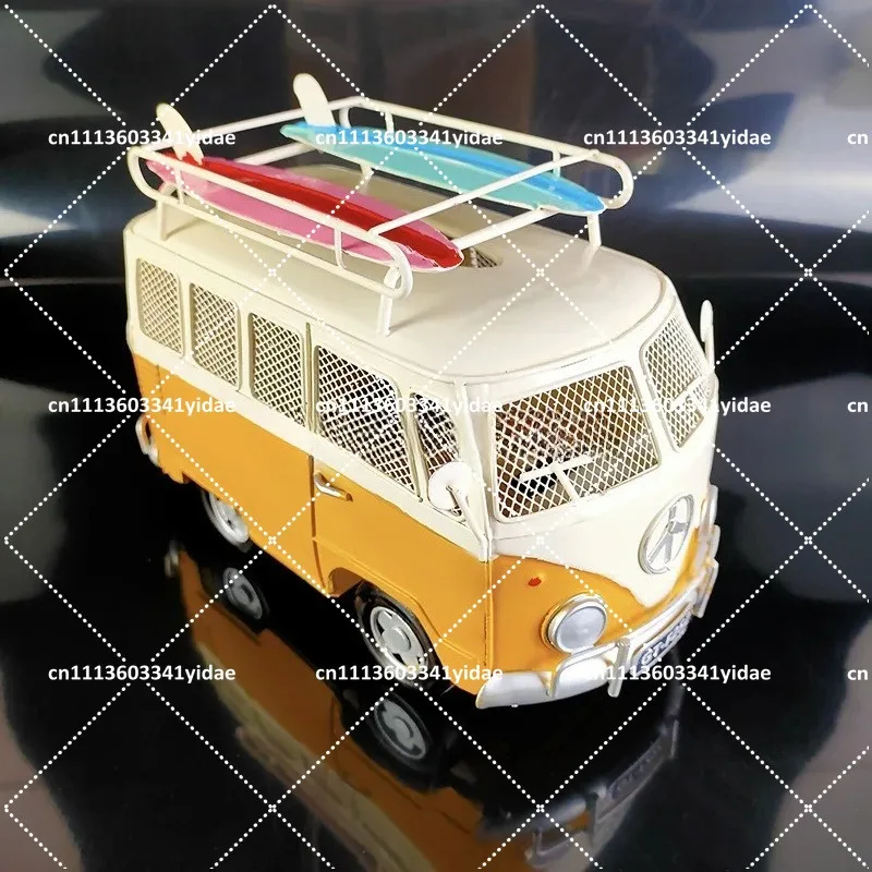 Classic Car Bus Design Tissue Box Holder - Decorative Living Room Coffee Table Accessory Paper Box Organizer