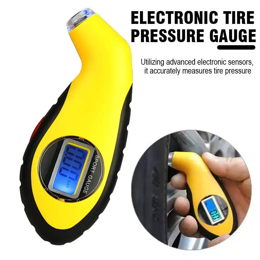 

Digital Tire Pressure Gauge 150 PSI LCD Backlit Air Meter Tester High Accuracy Diagnostic Tool for Car Truck Motorcycle Bicycle
