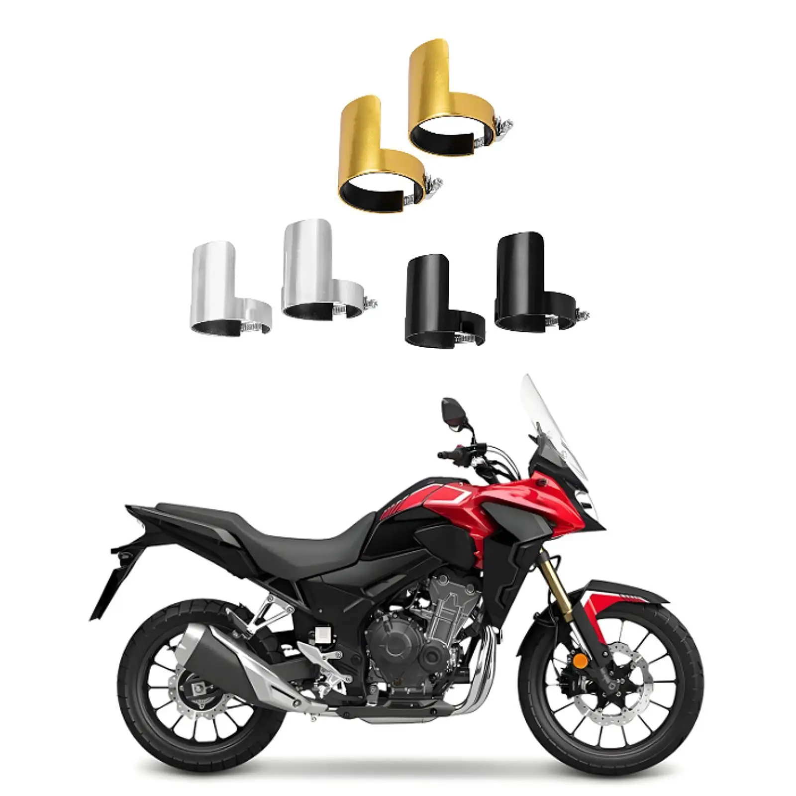 

Motorcycle Front Fork Protector Shock Absorbing Alloy Guard Shield Cover for CM300 CM500 CB500X CB1100RS