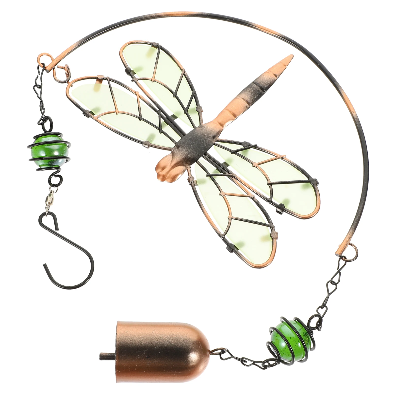 

Luminous Dragonfly Hanging Wind Chime Premium Iron Material Outdoor Indoor Decorative Wind Bell Home Garden Balcony Ornament