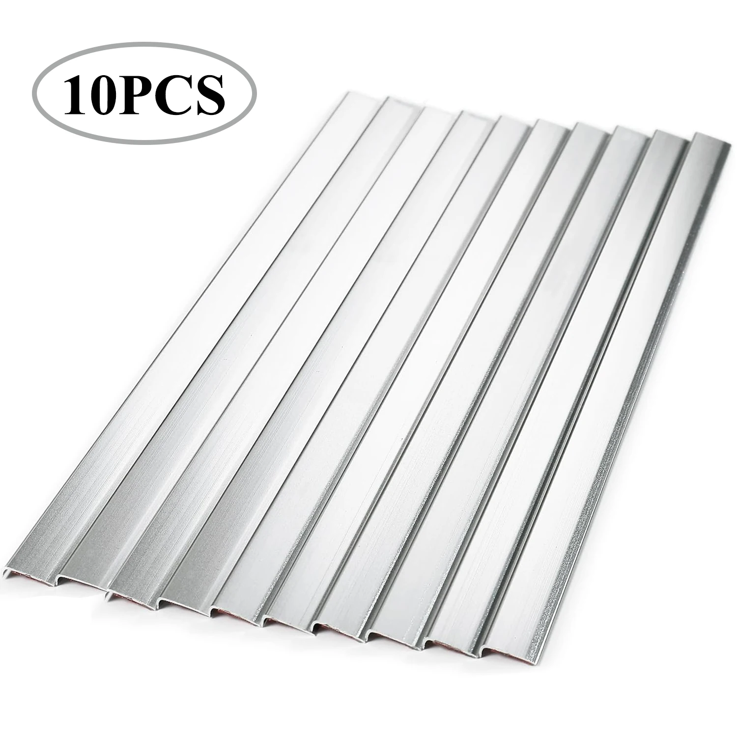 Caulk Sealing Strip Tape, Peel and Stick, adesivo de parede impermeável, borda do dissipador, decoração do lar, 10 pcs