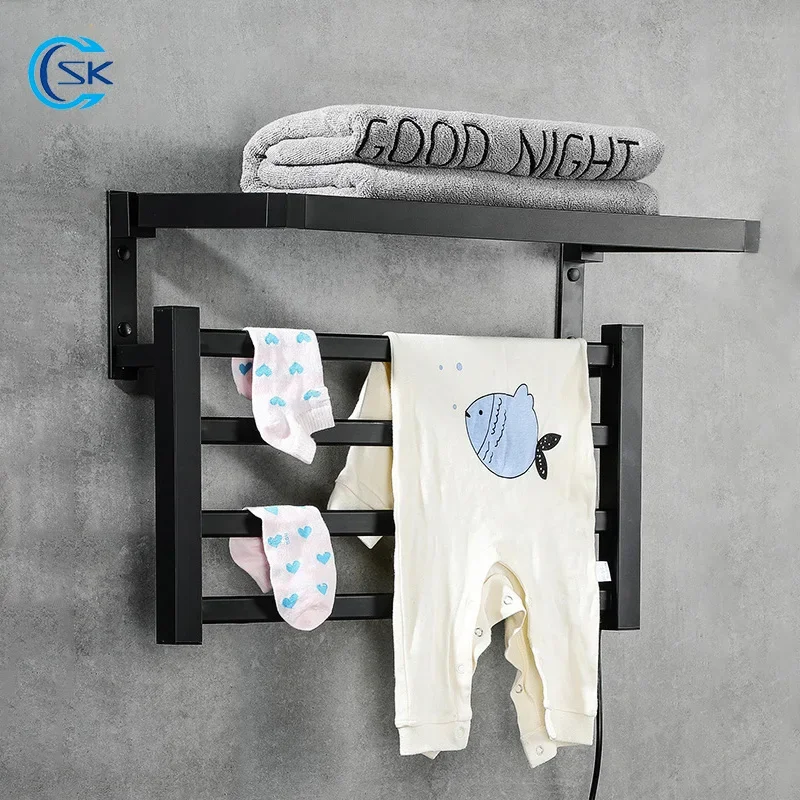 

Bathroom Towel Warmer Smart Thermostatic Electric Heated Towel Rail Bathroom Accessories Fast Drying Electric Towel Rack