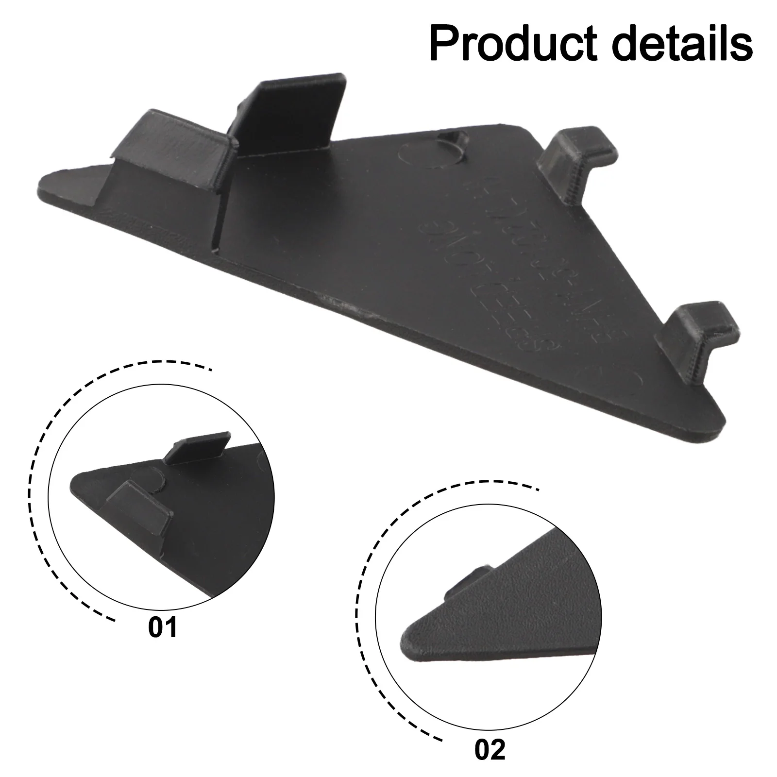 Front Bumper Tow Eye Cover Cap Set 2 Pieces for Mazda 3 Model Years 2014 through 2017 Compatible Aftermarket Part