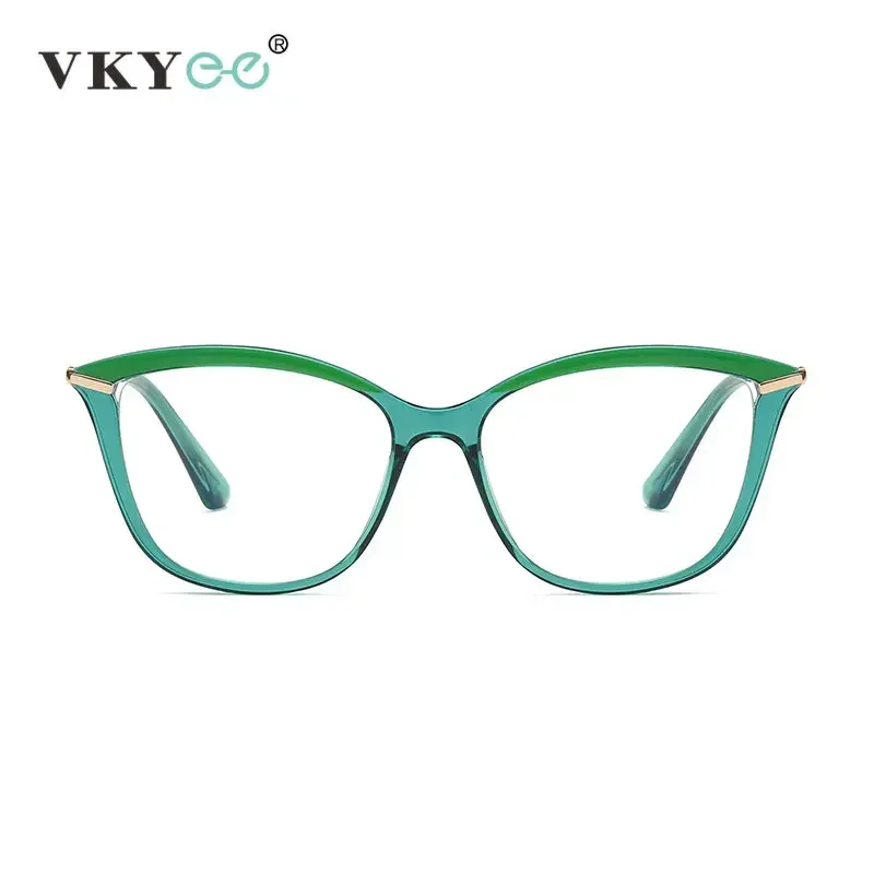 VICKY Cat Eye Anti-Blue Light Blocking Reading Glasses Women Computer TR Alloy Lightweight Eyeglasses PFD2036