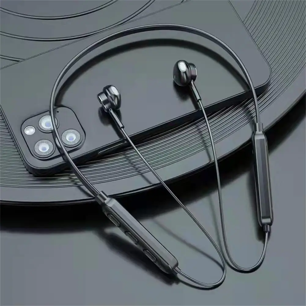

Wireless Bluetooth-compatible 5.1 Headphones Stereo Noise Cancelling Neckband Headset Sports With Microphone
