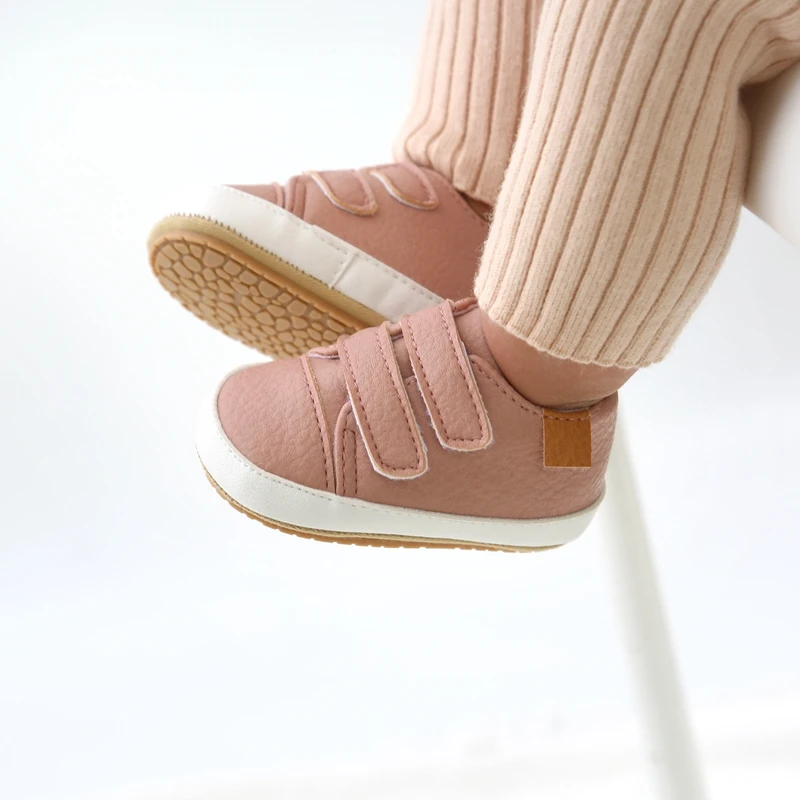 Chaussures décontractées en cuir rétro pour bébé, mocassins multicolores pour tout-petits, semelle en caoutchouc, coordonnantes, premiers marcheurs, nourrissons, nouveau-nés, garçons, filles