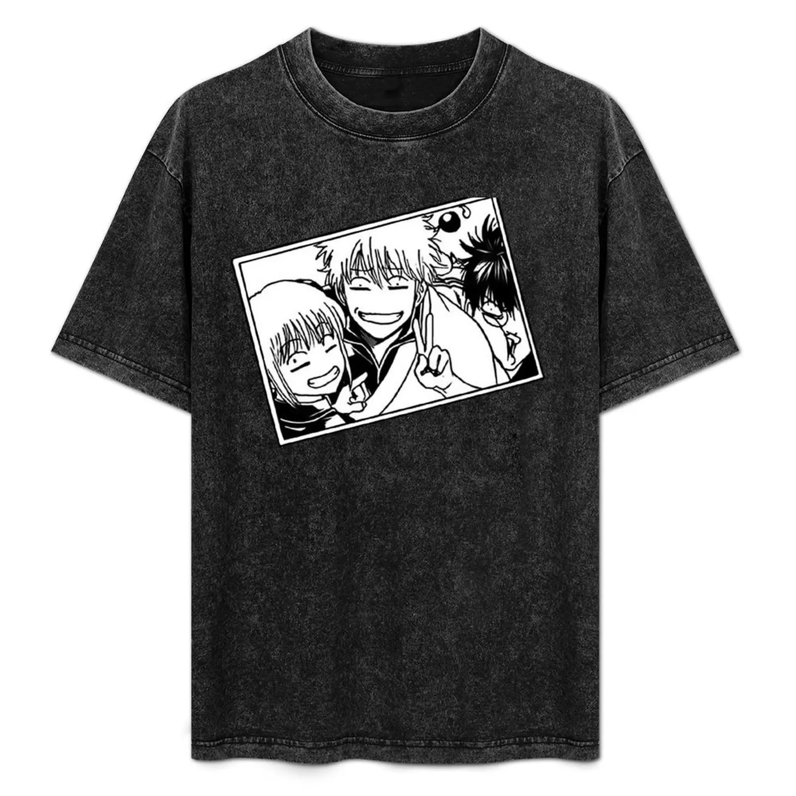 Yorozuya T-Shirt Basic Breathable Solid Color T-Shirt
