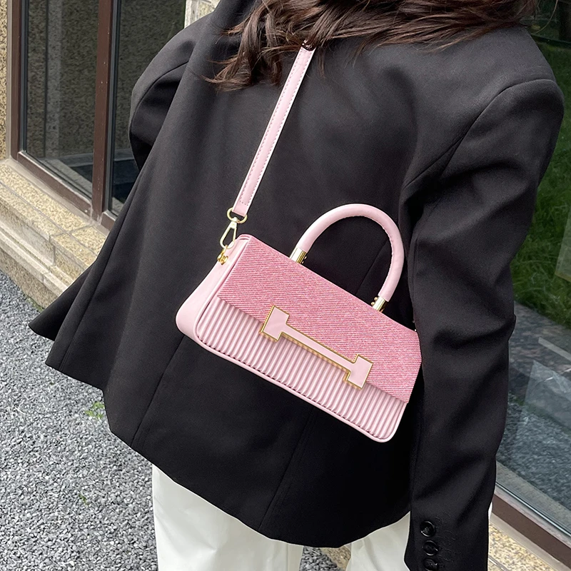 

Женская роскошная кожаная стильная сумка через плечо Элегантная дизайнерская модная сумка через плечо в классическом стиле