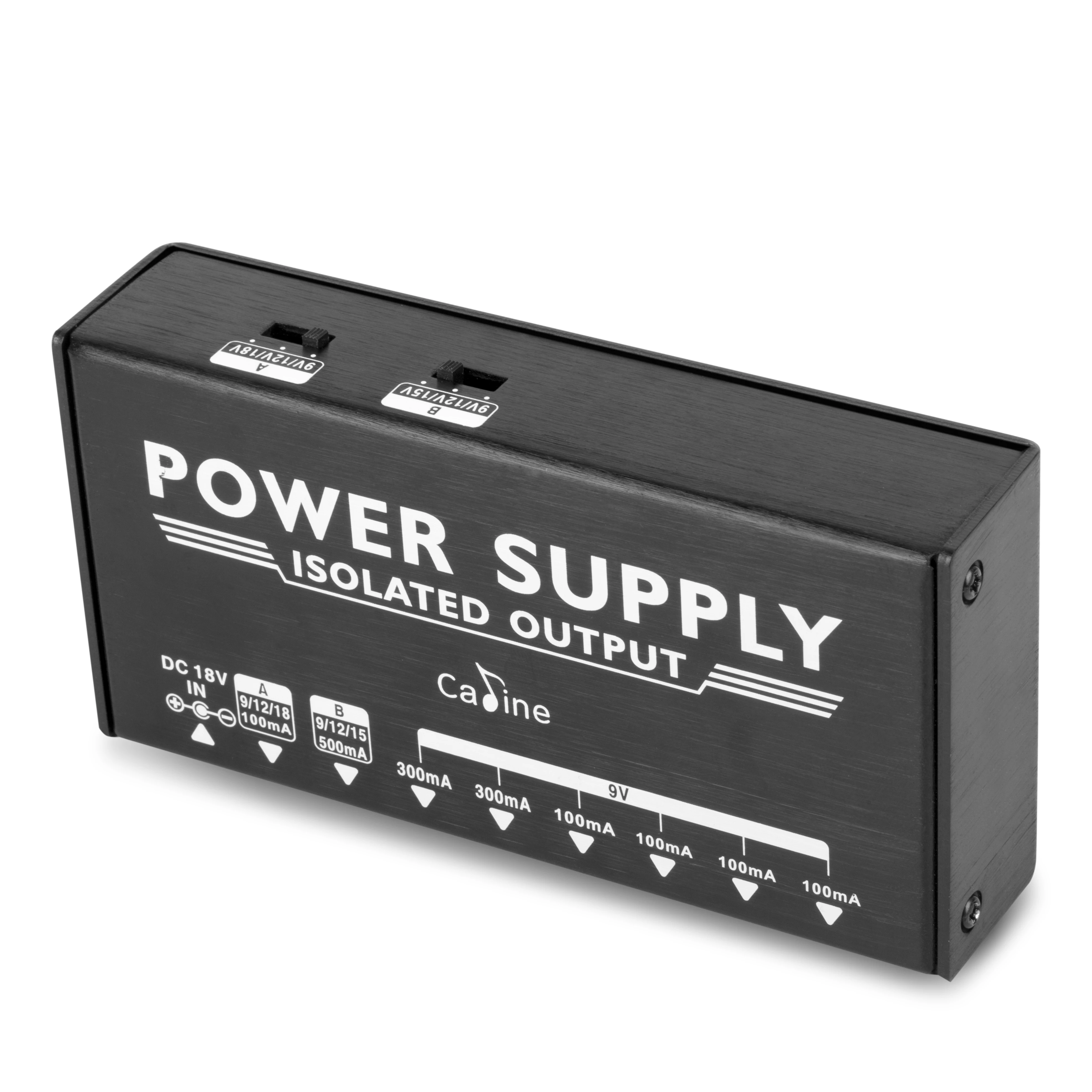 Caline CP-203 Guitar Pedal Power Supply 8 Isolated Outputs (9V, 12V, 15V, 18V) Anti-interference 18W with Adapter and 10 Cables - view 6