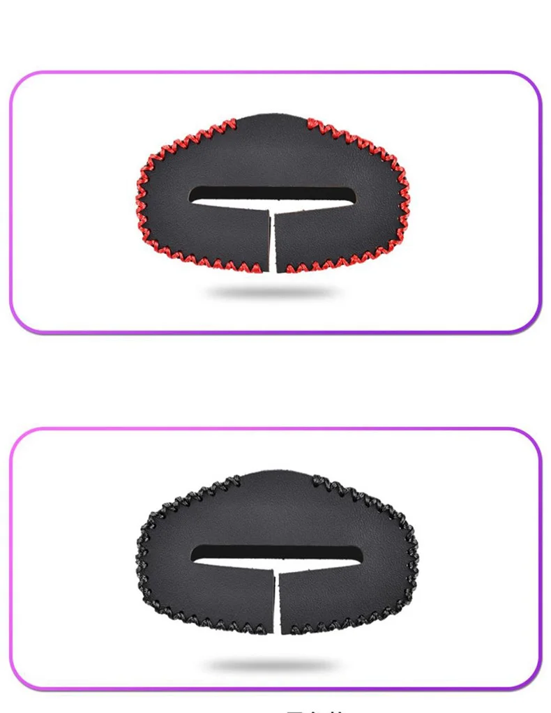 PU Leder Auto Sitz Gürtel Schnalle Clip Protector Anti-Scratch Sicherheitsgurt Abdeckung Polsterung Innen Taste Fall Sicherheit Auto Zubehör – Detail 3