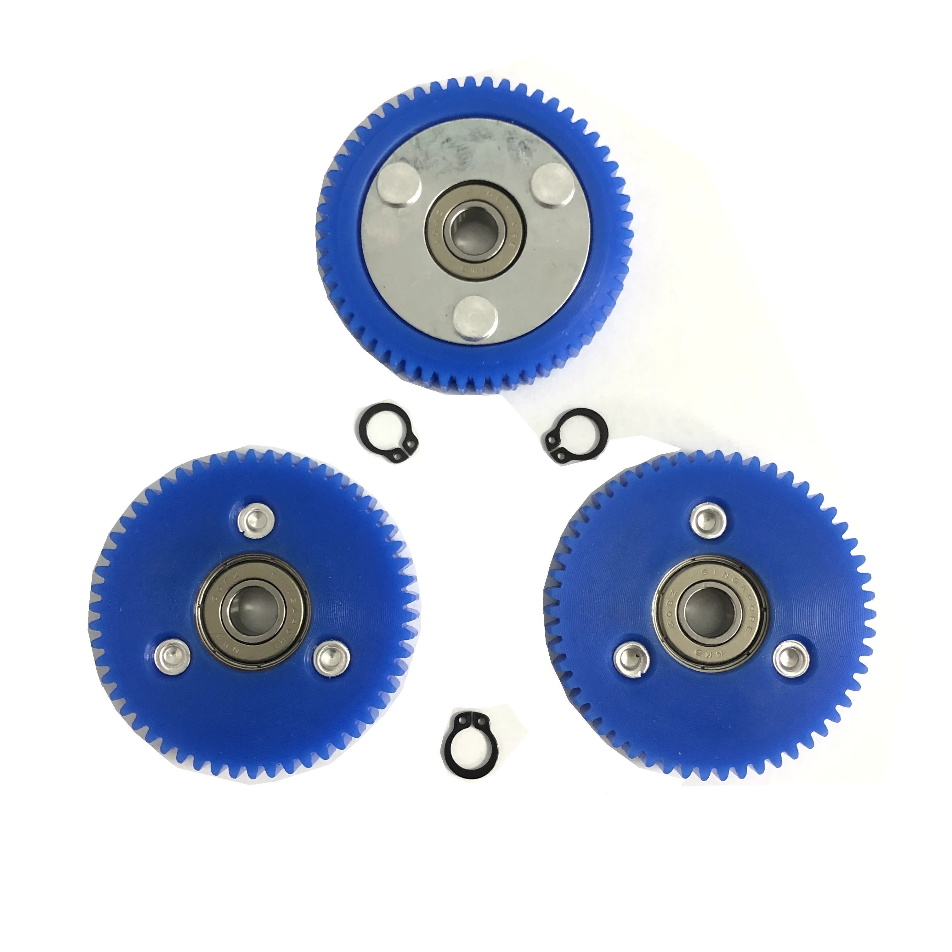 MAC 1000W Hub Motor Nylon Gear Spare Part Replacement 3pcs With Circles Geared Motor 48V Rear Drive