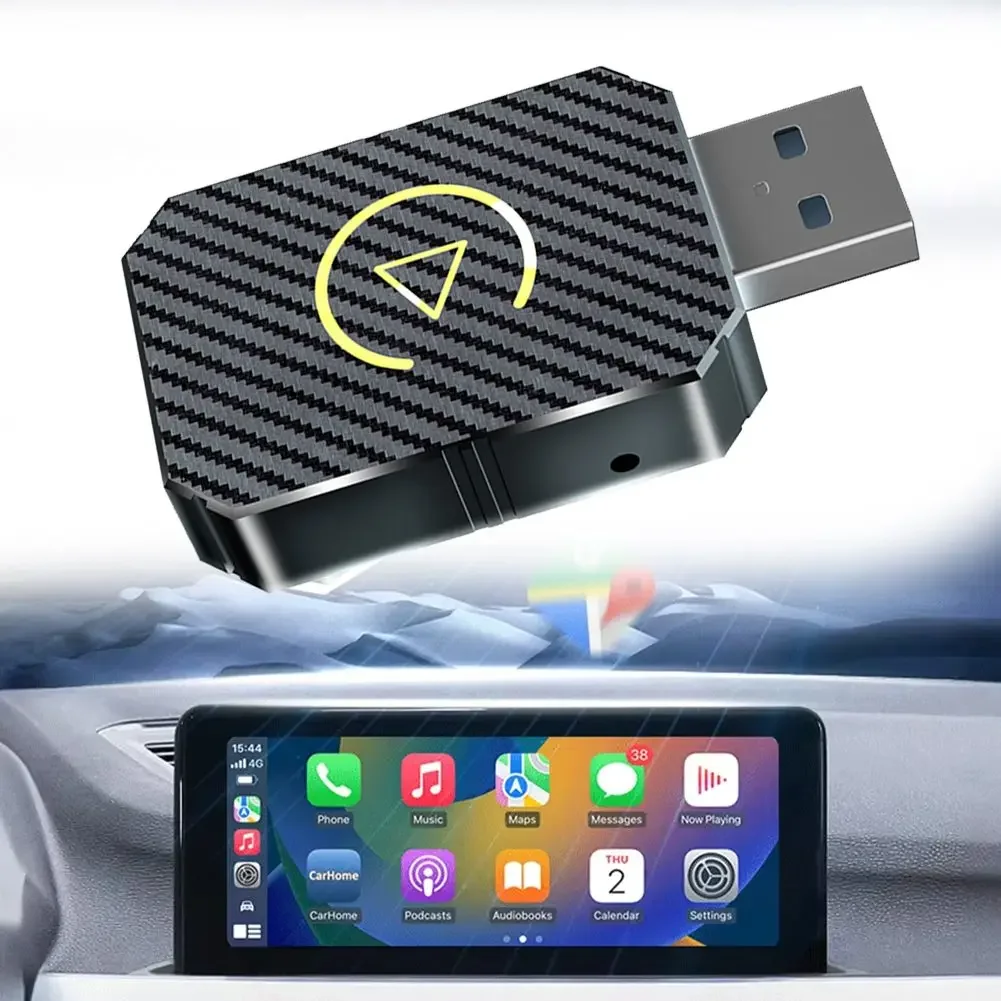 Wireless For CarPlay For Android Car Wireless Adapter 2-in-1 USB-A And USB-C Ports BLUETOOTH-compatible Wireless Adapter