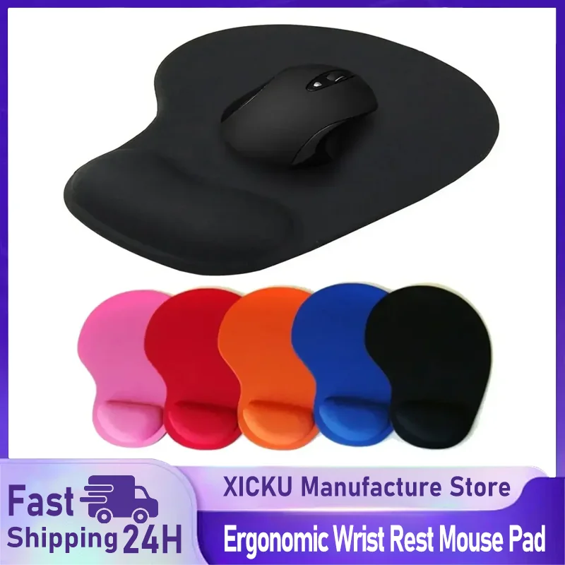 Ergonomic Wrist Rest Mouse Pad Comfortable Wrist Support Non Slip Mice Mat Soft Mousepad For PC Laptop Computer