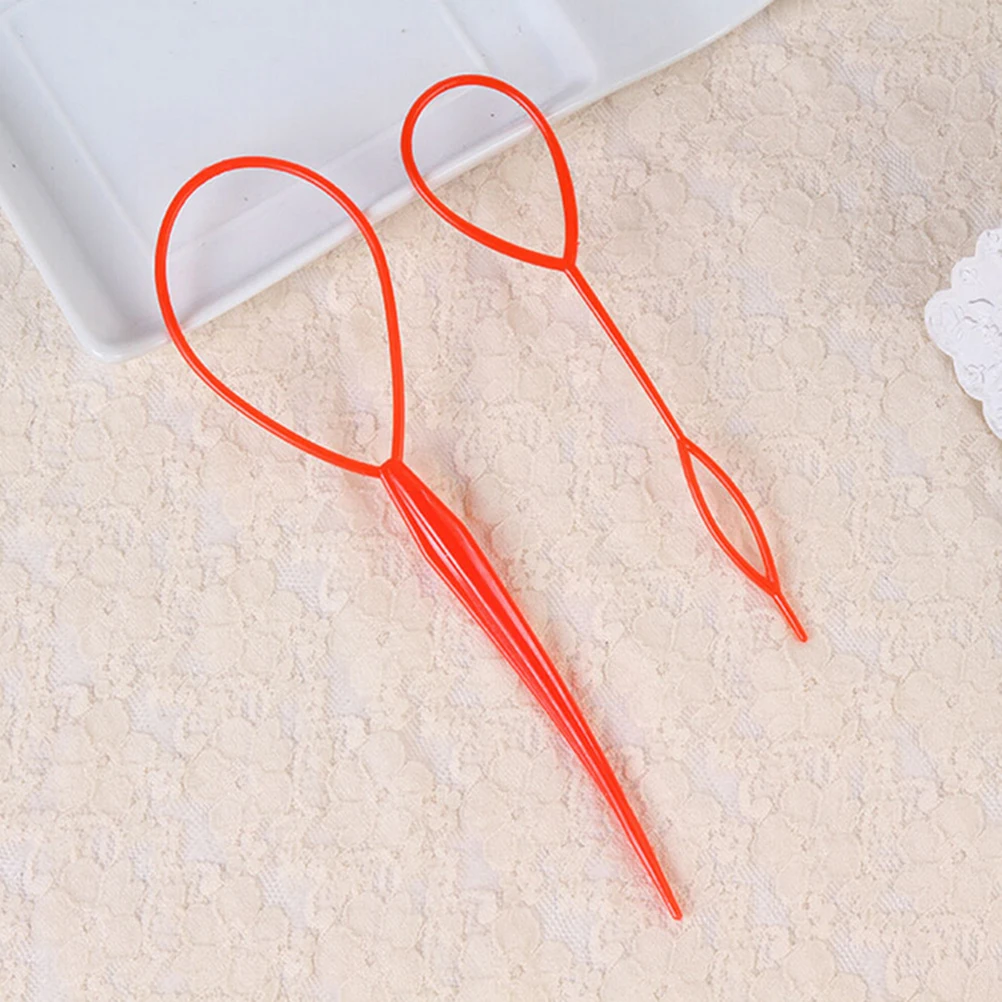

12pcs Plastic Tail Hair Braid Ponytail Styling Maker Clip Tool Hair Styling Accessories (Mixed Color)