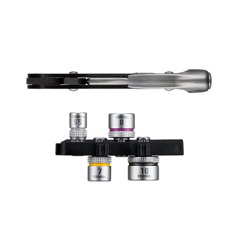 VESSEL TD-23 TD-24 TD-25 TD-26 TD-BS21 TD-BS24 مساحة ضيقة صغيرة مستقيمة ومنحنية مقبض مفك براغي بسقاطة مجموعة أدوات يابانية