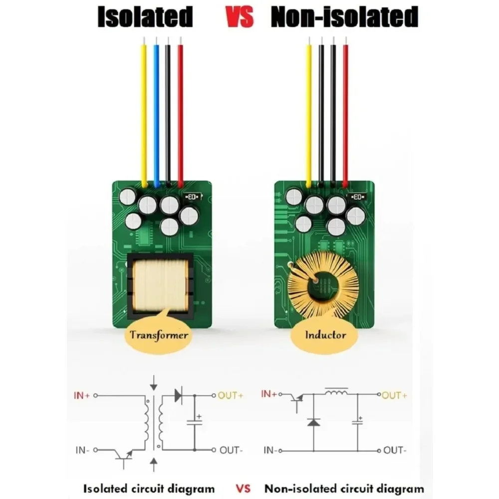 Isolated 100V 84V 72V 60V 48V 36V 24V 12V to 5V 12V 24V DC-DC Buck Step Down Voltage Converter Regulator 100Volt to 5 12 24Volt
