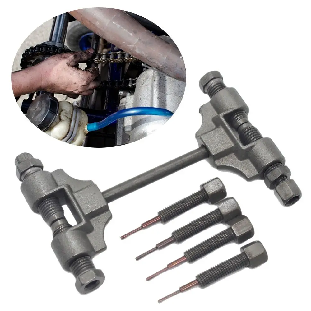 

Углеродистая сталь, разборщик цепи ГРМ для мотоцикла, замена цепи, мини-карманный размер, инструмент для снятия цепи, небольшой ремонт цепи