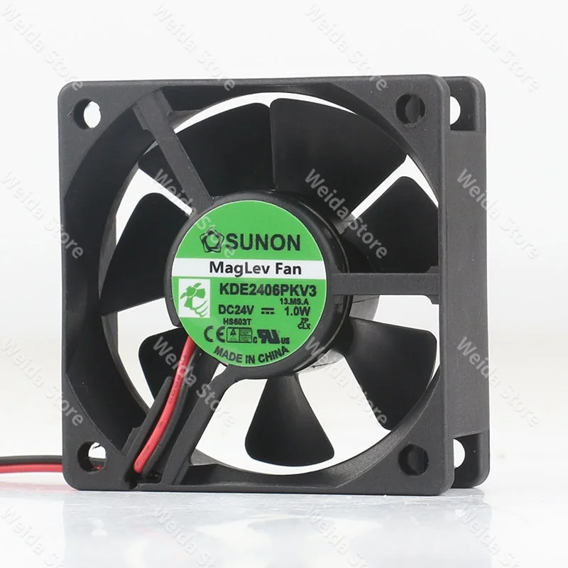 New Sunon 5V 12V 48V DC24V 1.0W AC EC 6020 60X60X20MM 6CM two-wire KDE2406PKV3 cooling fan